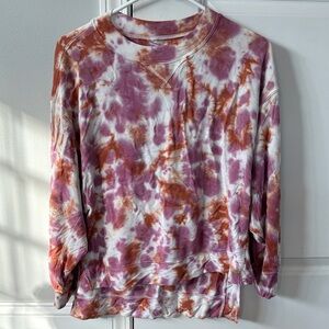 JoyLab Tie-Dye Sweatshirt in Purple and Orange